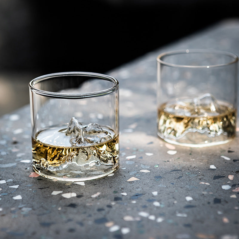 Rocky Mountains Drinking Glass