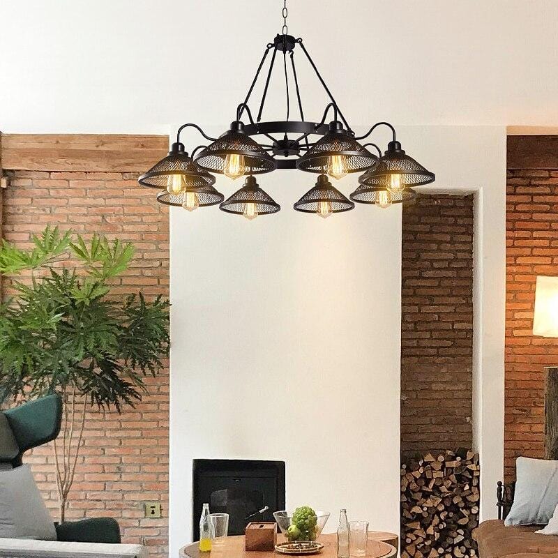 American Rustic Industrial Chandelier