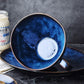 Ocean Waves Deep Blue Soup Cup